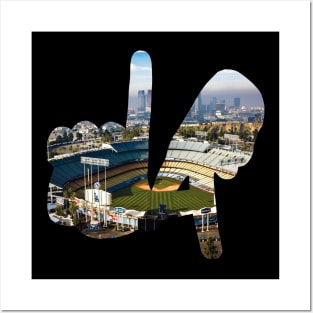 LA Hands, Dodger Stadium v2 Posters and Art